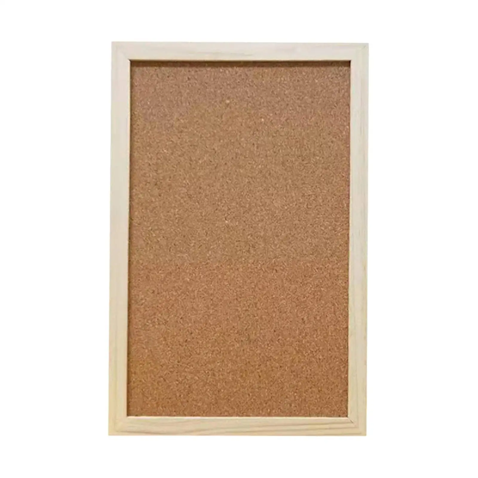 Pine Wood Frame Cork Memo Board for Wall Hanging Kitchen Menu Reminder Mail Organization