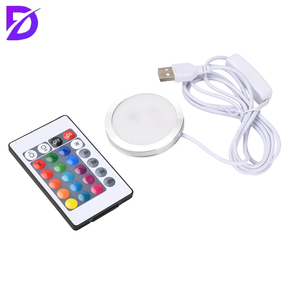 5V USB Dimmable LED Light Kit for DIY Models 3D Printer Accessories with Remote Control and Stepless Dimming RGB Lighting