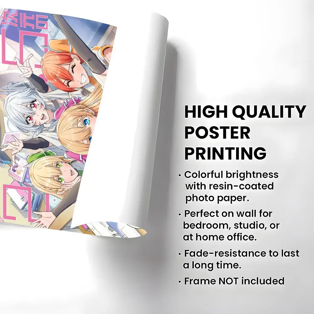 Anime 2.5 Dimensional Seduction Poster High-definition  poster stickers, suitable for bedroom, living room, home decoration