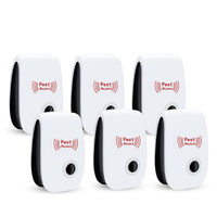 1/3/4/6Pack Ultrasonic Electromagnetic Mosquito Anti Mouse Insect Repeller Rat Cockroach Control Household Pest Reject Repellent