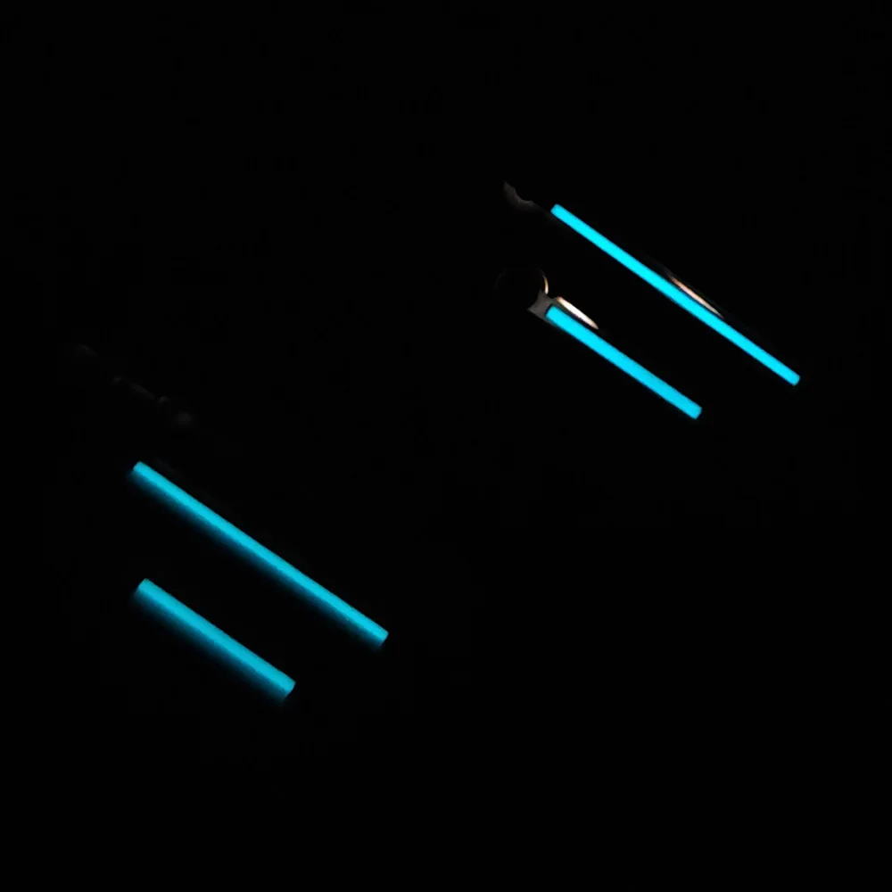 Lancette luminose blu verdi compatibili con il movimento NH35NH36, quadrante NH35, orologio lancette blu argento/argento, parti di ricambio