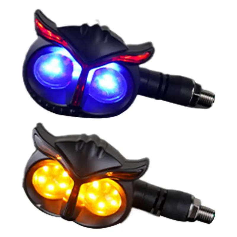

Motorcycle Turn Signals Lights Owl-Shaped Indicator Turn Lamp Bullet Blinker Indicator Lights LED Blinker Lamp For Motorcycles