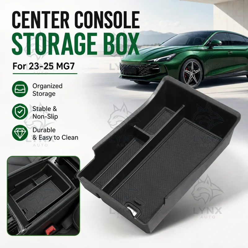 For 23-25 MG7 Center Console Armrest Storage Box, Car Specific Organizer Tray, Interior Accessories, Upgrade Parts
