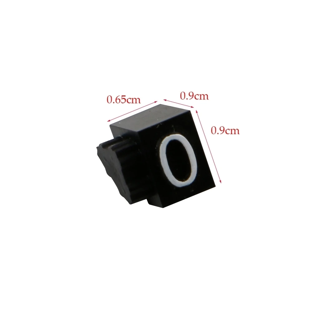 9x6mm Table Top Number Stand Digit Cube Tag Label Jewelry Case Pricing Plastic For Price Display | Loripos