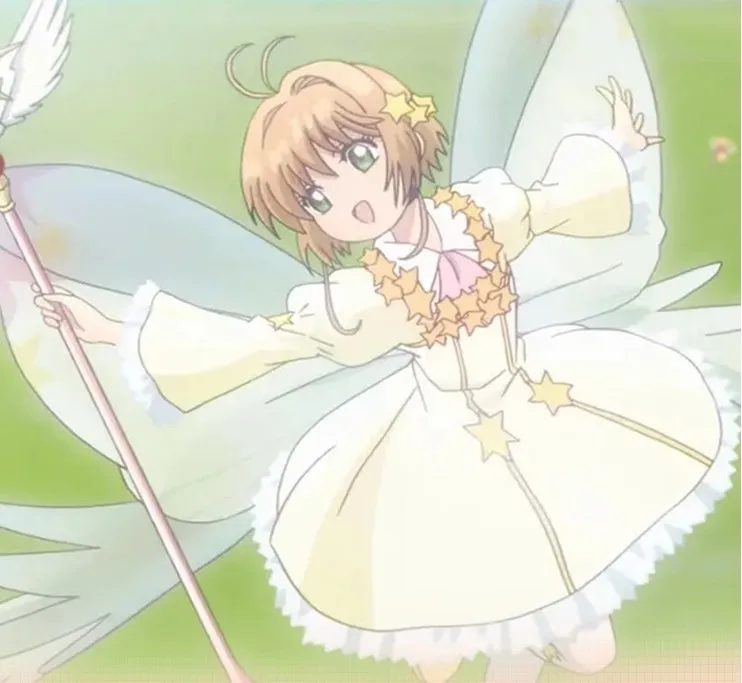 Irelia H Store Anime Card Captor Sakura Cosplay Costume Sakura yellow Stars dress female can custom made image 3