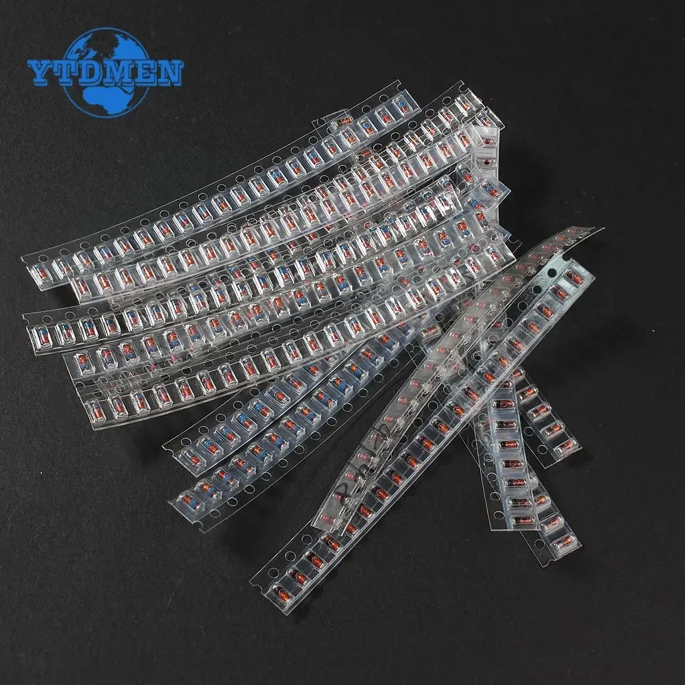 300PCS LL34 SMD Zener Diode Assorted Kit 1/2W 3V-24V 2V-39V and LL4148 15values 30values SMD Diode Set