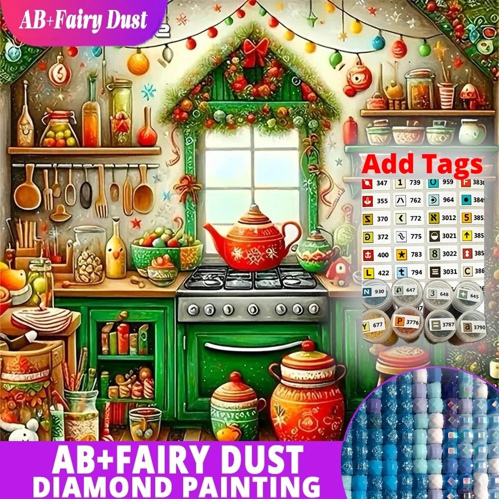 AB Фея Пыль 5D DIY Алмазная мозаика кухонный пейзаж акриловые принадлежности для рукоделия вышивка картина стразы живопись Декор для h