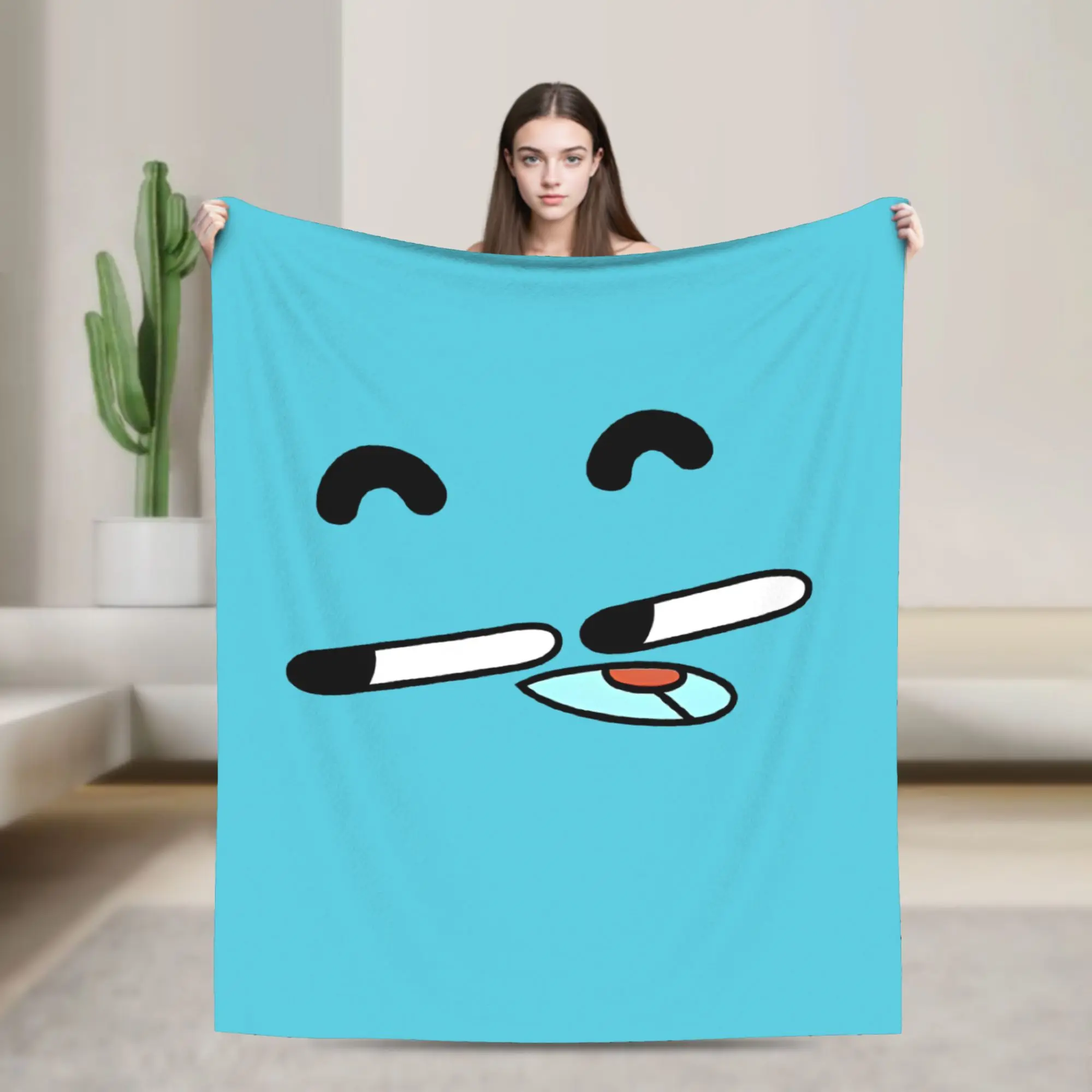 Gumballs Cartoon Fleece Blankets Amazings Gumballs Creative Throw Blanket for  Sofa Bedding Lounge 125*100cm Plush Thin Quilt