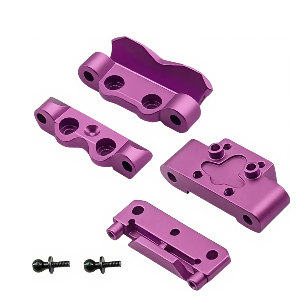 Front Bulkhead And Rear Pin Mounts Set Aluminum Meta For Losi Micro B Micro T Upgrades Parts Accessories Rc Car