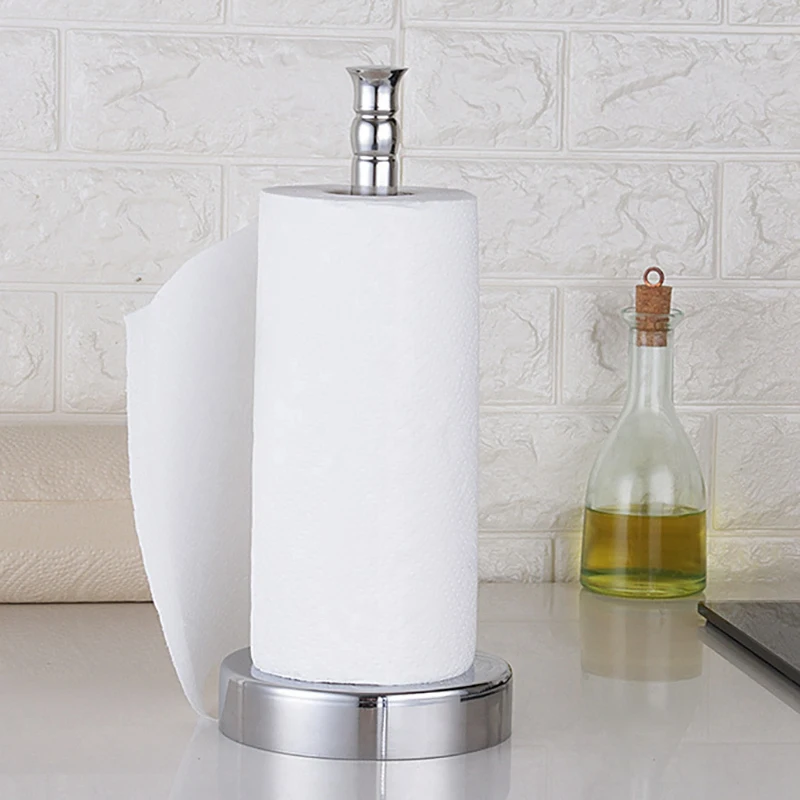 3X Vertical Paper Towel Holder Stand Stainless Steel For Home Kitchen Countertop