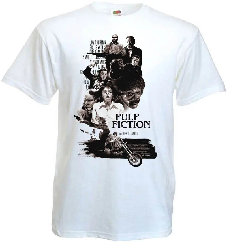 Pulp Fiction v31 T shirt white Quentin Tarantino all sizes S 5XL