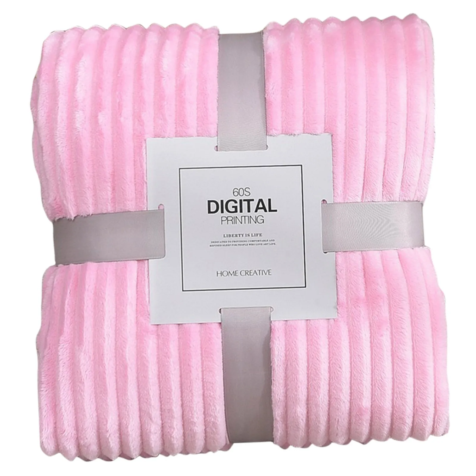 1pc Fluffy Coral Velvet Blanket Air-Conditioned Flannel Plush Comfortable Thickened and Warm Solid Color Throw Blanket Bed Cover