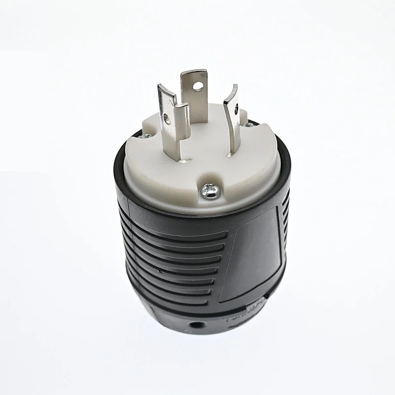 NEMA L6-20P American three-pin wiring plug 20A/250V male high power industrial generator locking plug connector