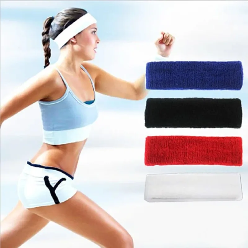 1pc Women/Men Headband Sports Yoga Fitness Stretch Sweat Sweatband Hair Band Elasticity Headband Headwear Sports Safety