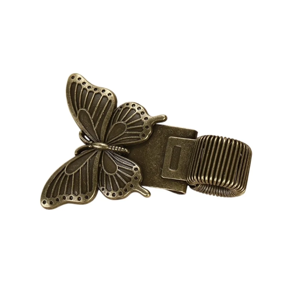 Creative Insect Series Pen Clip with Spring Metal Vintage Butterfly Rhinoceros Beetle Pen Clip Telescopic Spring Heavy-Duty
