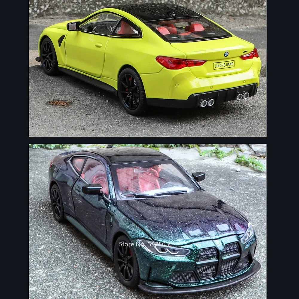 BMW M4 Competition Kinderauto 12V (zwart