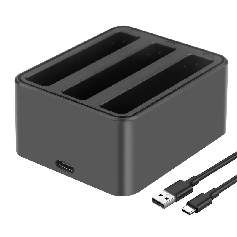 For Insta360 X4 Rechargeable Battery+3 Slot Charger Fast Charger 2500mAh for Insta360 X4 Battery Accessories New