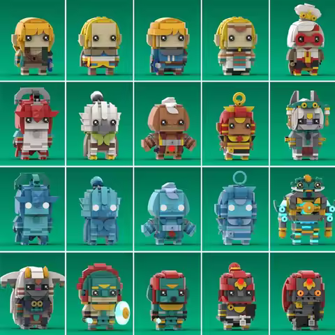 MOC Zeldaed Princess Purah Mineru Tulin Riju Model Building Blocks set Game Action Figures Bricks Toys idea sets Gift