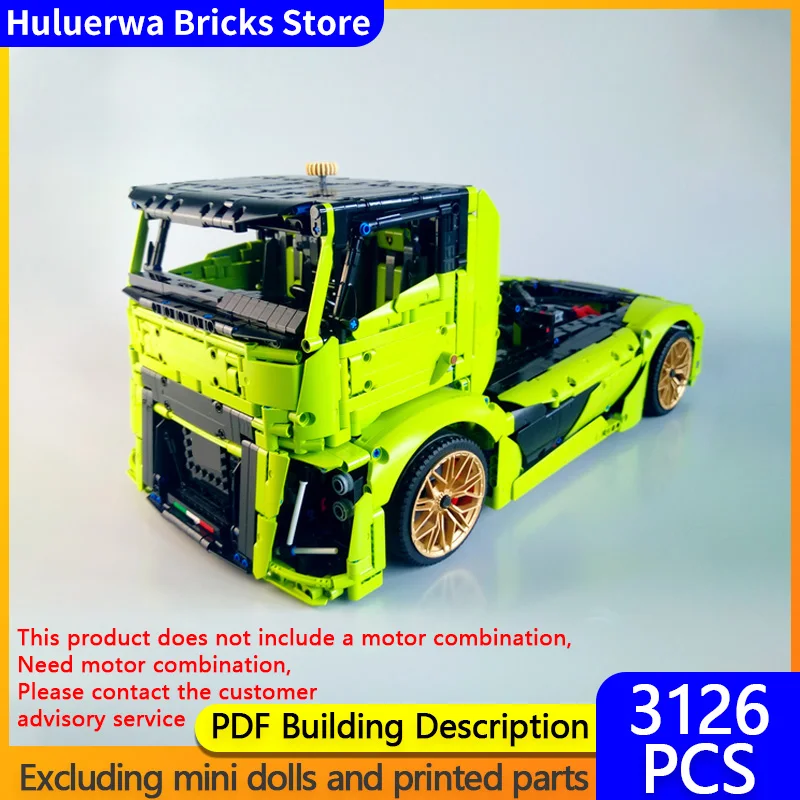 

Модель городской автомобиль MOC, строительные кирпичи, железный рыцарь, полутракционный грузовик, модульные технологии, подарки, праздник, сборка, детские игрушки, костюм