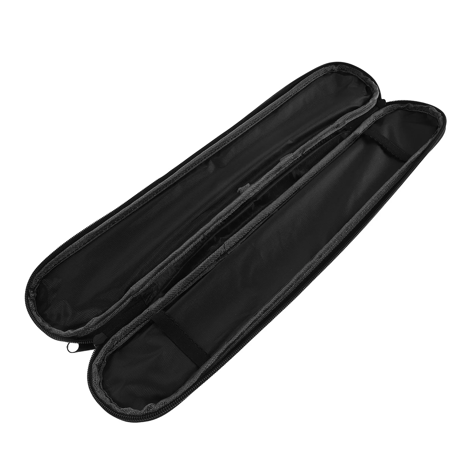 

Flute Case Dual Compartments Waterproof PU Recorder Clarinet Carrying Bag Lightweight Travel Musician Flute Storage