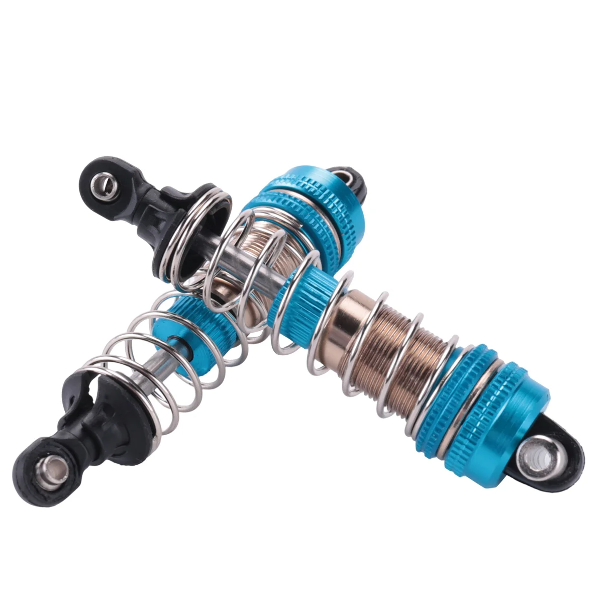 

4Pcs Metal Shock Absorber for Xinlehong Q901 Q902 Q903 9130 9135 9136 9137 9138 Hosim 1/16 RC Car Upgrade Parts,2