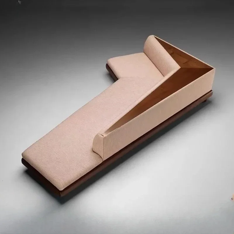 Solid  creative fabric corner sofa  luxury hotel soft decoration sales department