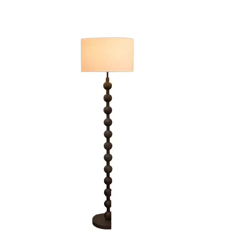 for  Modern Luxury Floor Lamp Retro Loft Art Design New Industrial Style Standing Lamp Iron Body LED Wooden Base Suitable