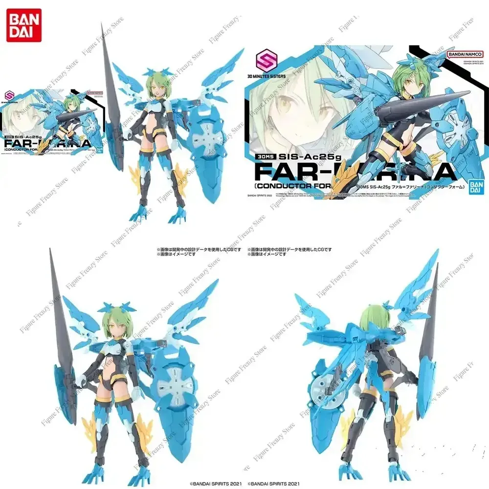 

Special Offer Bandai Original 30ms Mol Kit Anime Figure SIS-Ac25g Mobile Suit Girl Action Figures Toys Collectible Ornaments