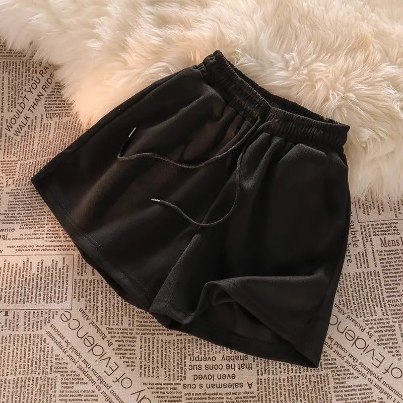 Korean Style Womens Casual Shorts Summer Loose High Waist Lounge Shorts Wide Leg Comfortable Athletic Shorts image 6