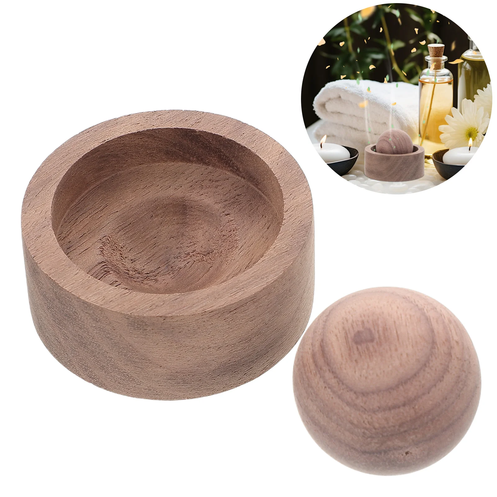 

Деревянный диффузор эфирного масла, компактный деревянный автомобильный диффузор для ароматерапии, портативный освежитель воздуха для внутреннего домашнего офиса