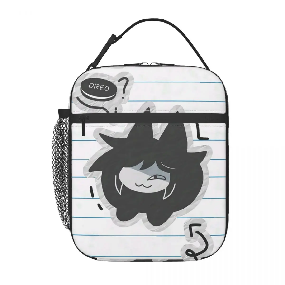 Miss Circle Cartoon Insulated Lunch Bag for Women Kids Portable Food Boxes Thermal Lunch Box Tote