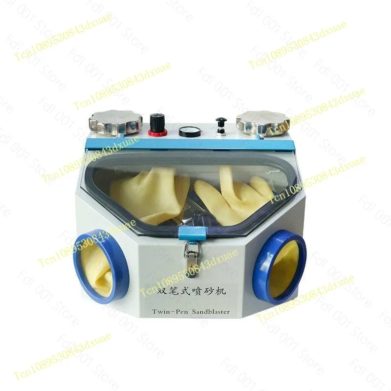 Dental Double Pen Sandblasting Box Porcelain Inner Crown Orthodontic Bracket Sandblasting Machine Useful