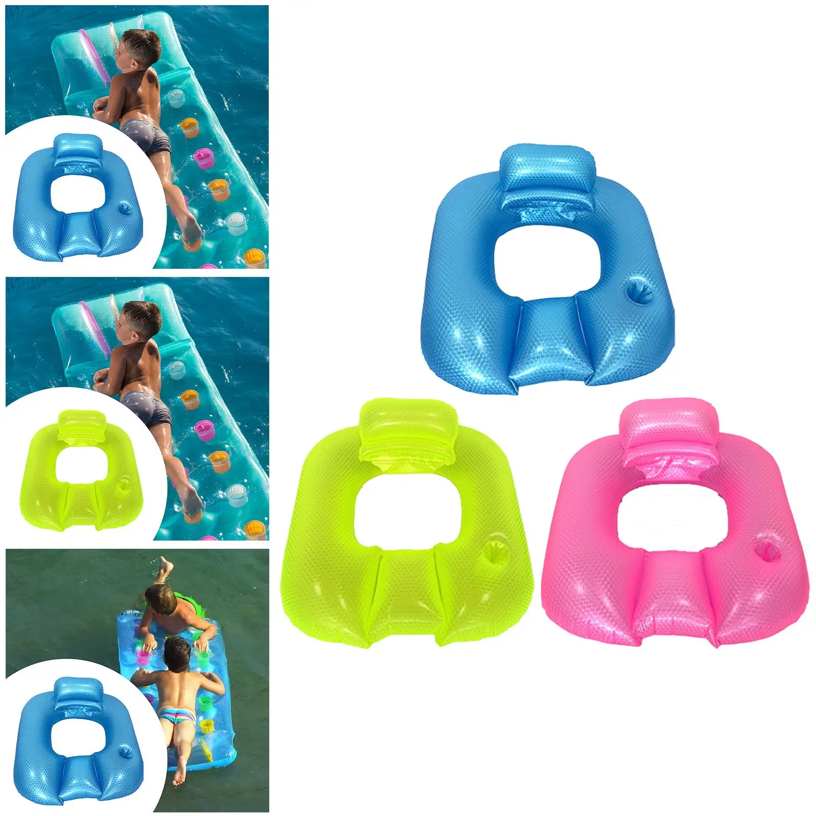 

Inflatable Pool Float Swim Training Toy Multifunction Floating Row Pool Raft for Party Beach Traveling Summer Water Activities