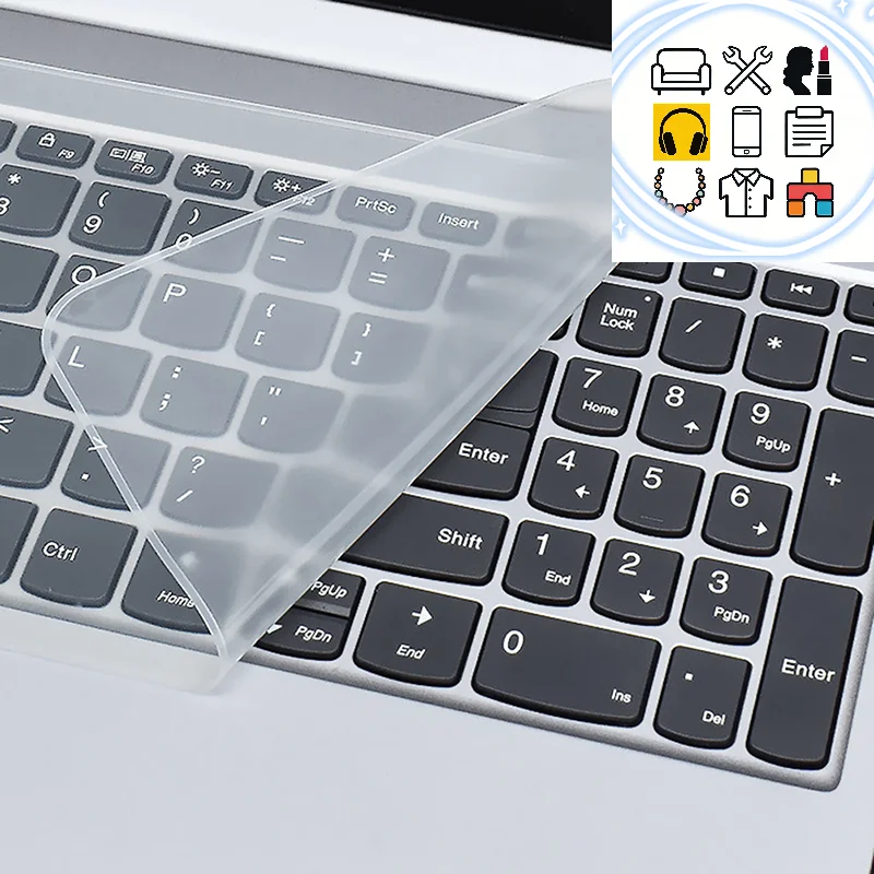 Universal Laptop Keyboard Cover Protector 12-17 inch Waterproof Dustproof Silicone Notebook Computer Keyboard Protective Film