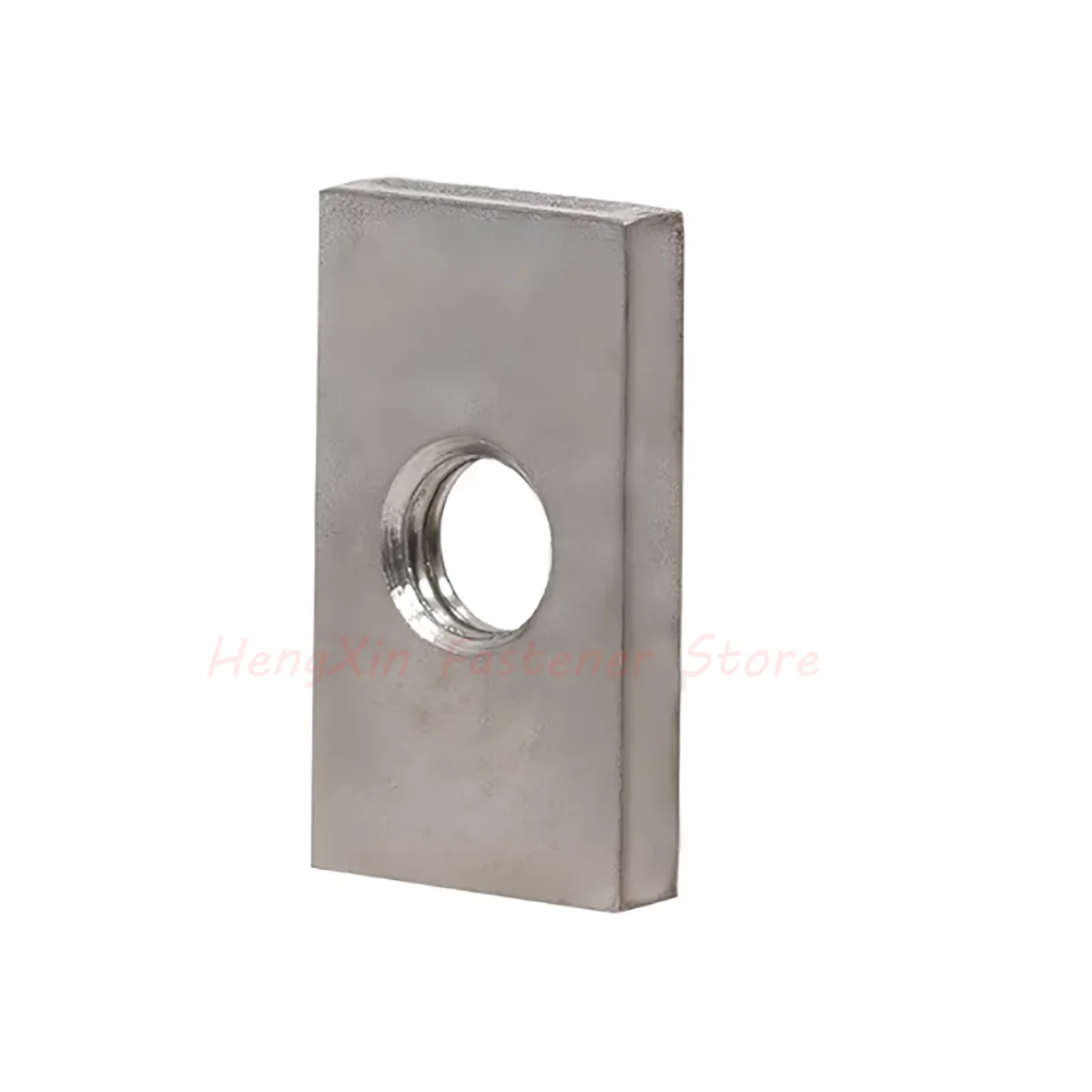 Écrous carrés en acier inoxydable M3 M4 M5 M6 M8 M10 M12 304, écrous rectangulaires, bloc coulissant fin, accessoire de profil en aluminium