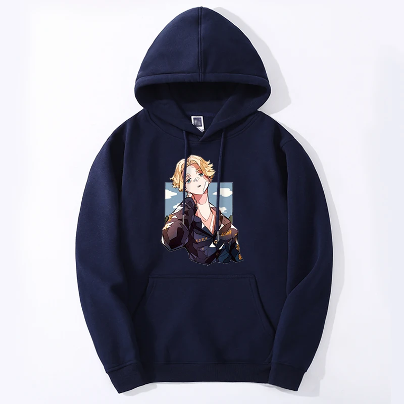 Tokyo Revengers Winter Hoodies Men Women Mikey Anime Hooded Sweatshirts Long Sleeve Oversize Hoody Mens Winter Clothing 2024