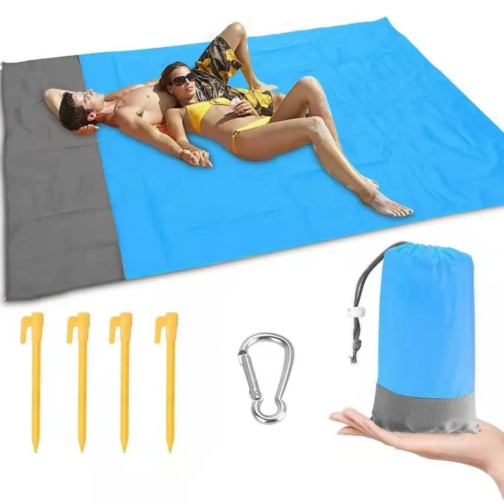 

140*200CM Waterproof Folding Camping Mat Ultralight Pocket Beach Blanket For Camping Hiking Outdoor Picnic Mat Sand Beach Mat