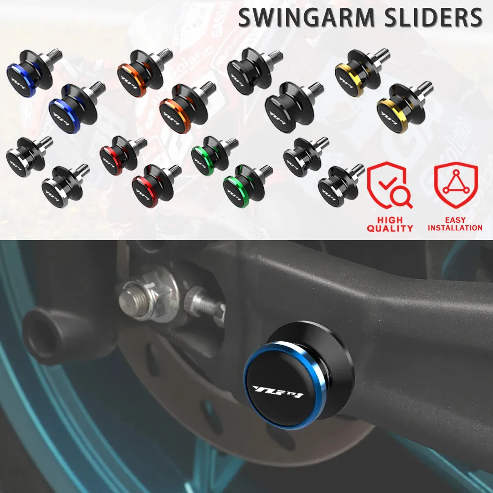 CNC Motorcycle Swingarm Spools Slider Swing arm Stand Screws For YAMAHA YZF R1 1999-2018 2003 2004 2005 2006 2007 2008 2009 2010