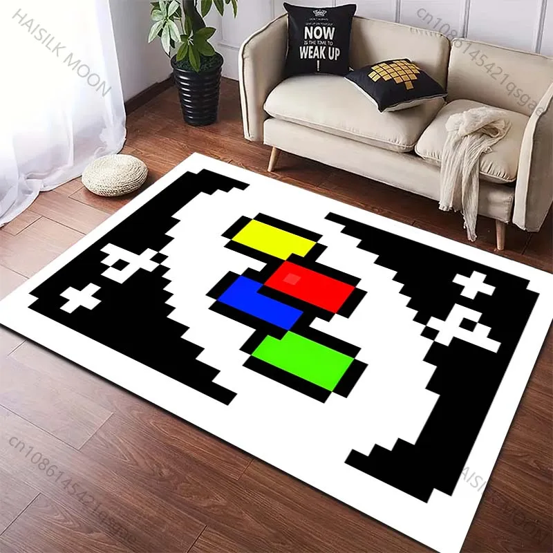 

1PC Game Wild Drawing + 4 Printed Carpet for Living Room Bedroom Home Decoration Non-slip Floor Mat Modern Carpet Large Size