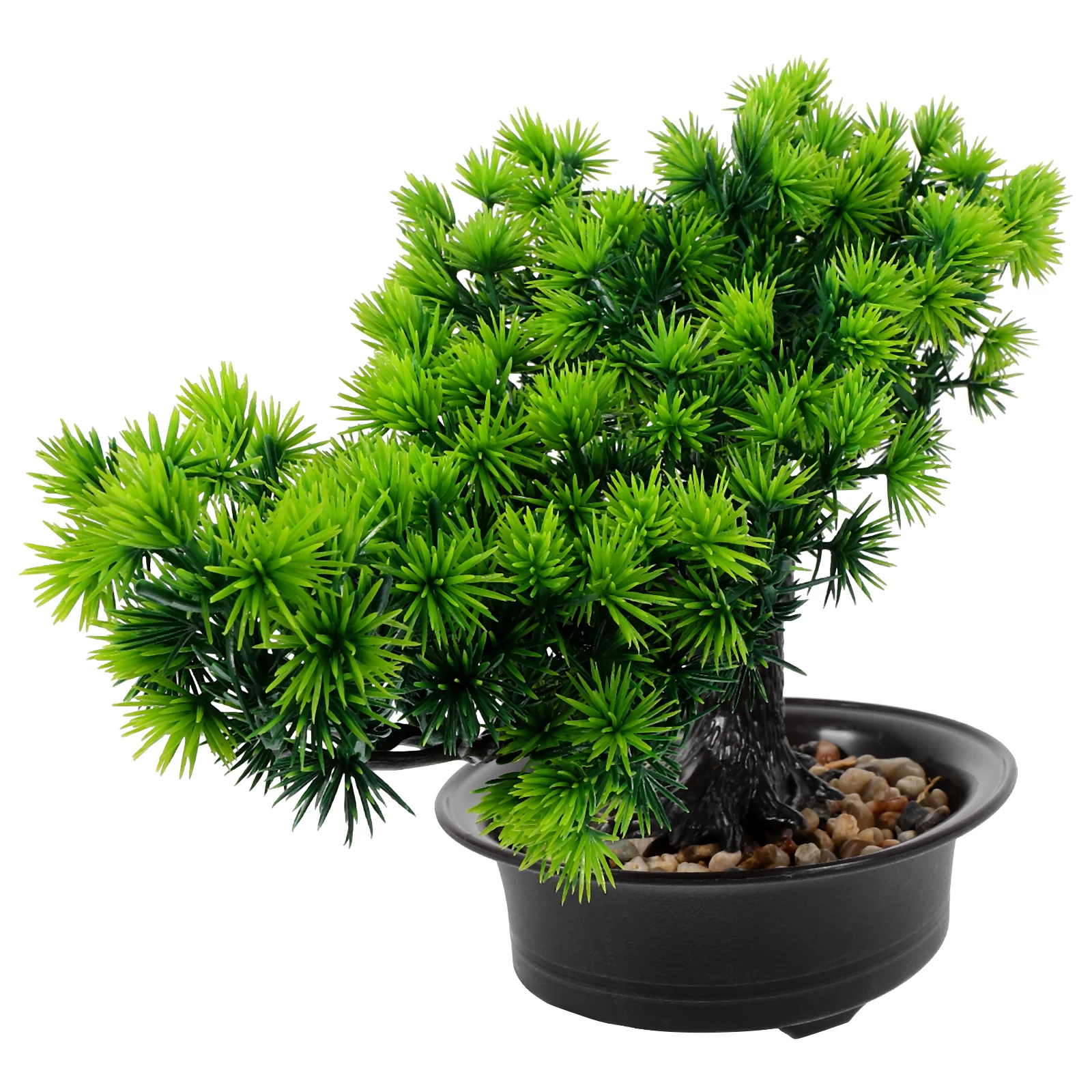 Bonsai Tree Artificial Pine Potted Plant Office Plants Indoor Plastic Simulation