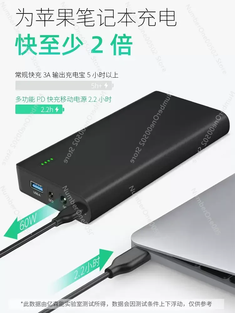 Laptop Power Bank 19vpd Fast Charge 60W Mobile Power 15V Applicable Computer Audio Electronic Drum