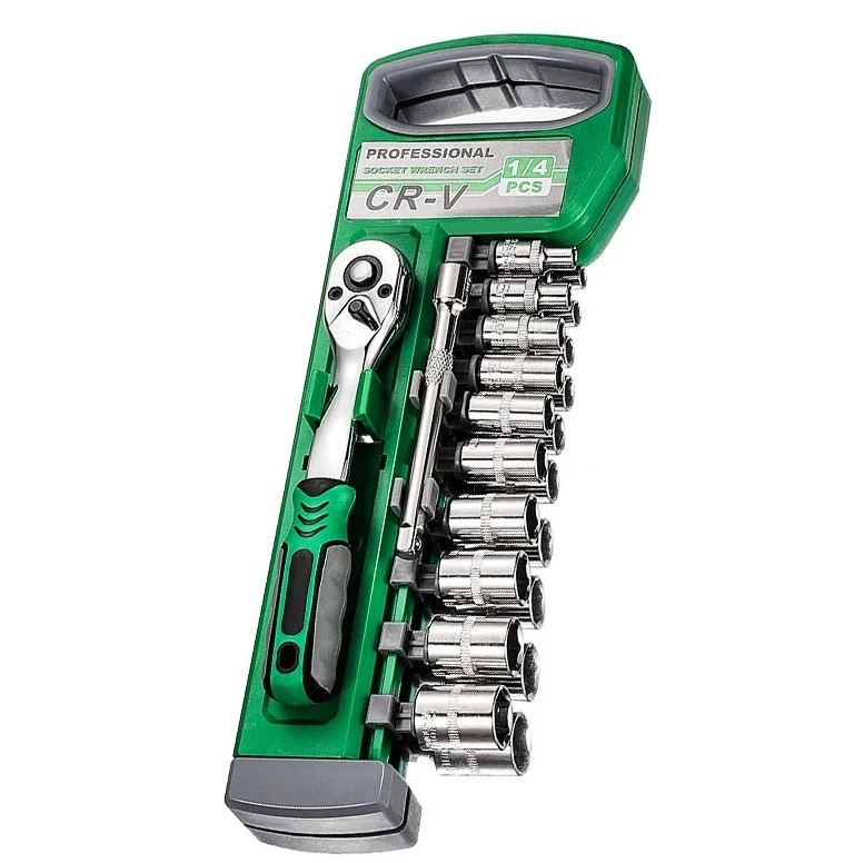 

72 Tooth12 Pcs Ratchet Wrench Set,1/4 3/8 1/2 Inch Drive Metric Socket Set