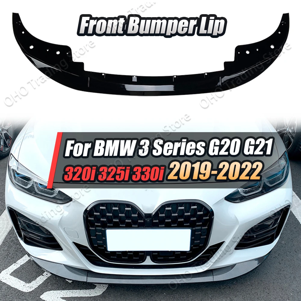 

For BMW 4 Series G22 G23 M Pack Front Bumper Splitter Lip Spoiler Diffuser Guard 420i 430i M440i 2020-2023 M Performance Style