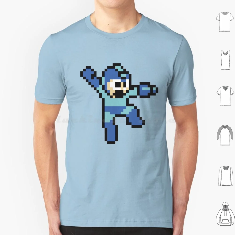 Megaman Jump'n Shoot T Shirt Big Size 100% Cotton Megaman Mega Man Mega Man Video Games Gaming Pop Mega Man X Geek Rockman