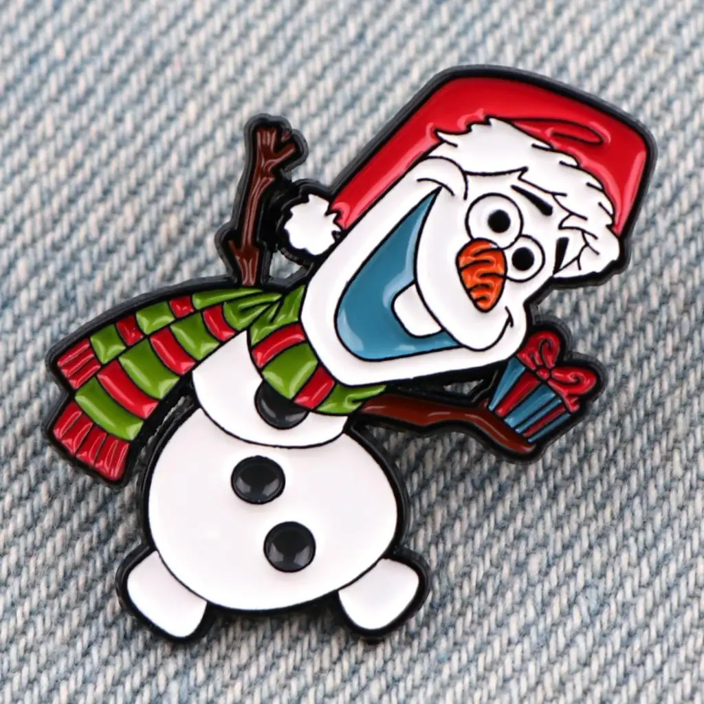 Frozen Cute Lapel Pins Funny Enamel Pin for Backpacks Briefcase Badges Brooch for Clothes Accessories Fashion Gifts