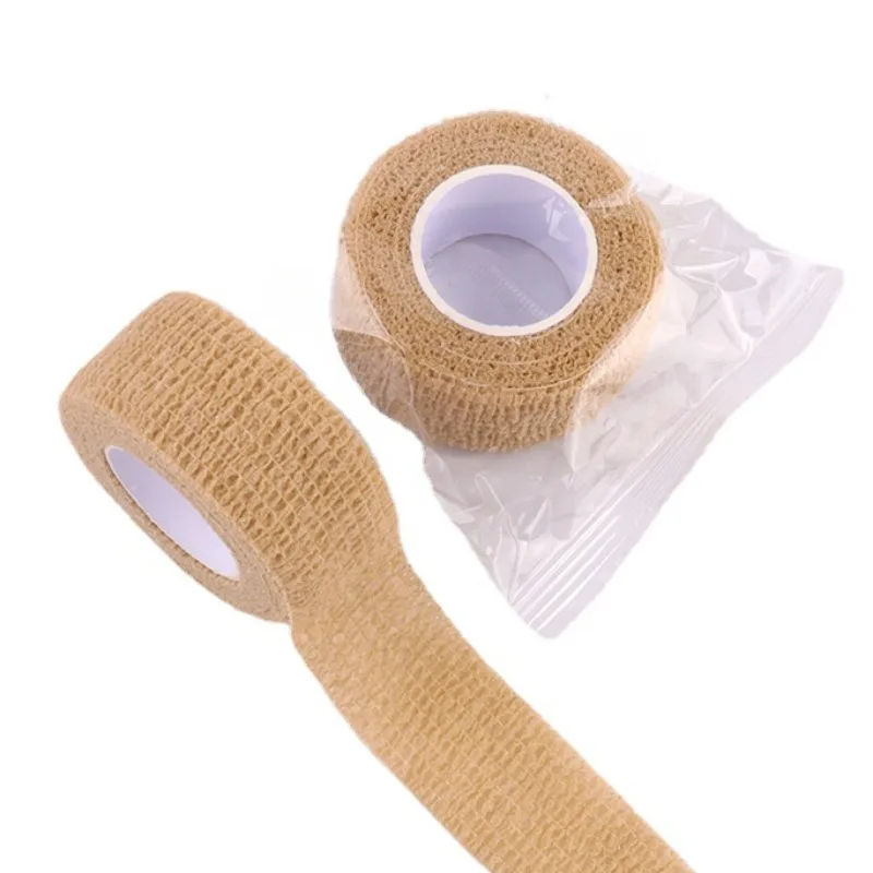 2pcs/set Sports Elestic Bandages Nonwovens Self-adhesive Bandages for Wound Dressing Plaster Patch 2.5cm*4.5m