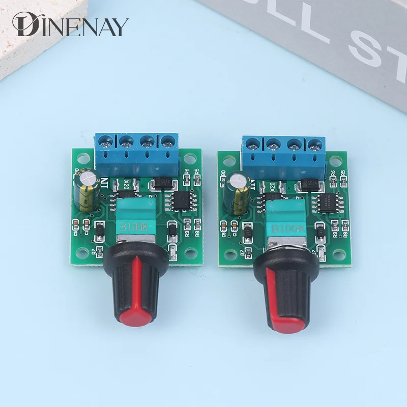 DC 1.8V 3V 5V 6V 12V 2A 1803BK PWM Motor Speed Controller Low Voltage Motor Speed Regulator Switch PWM Adjustable Drive Module