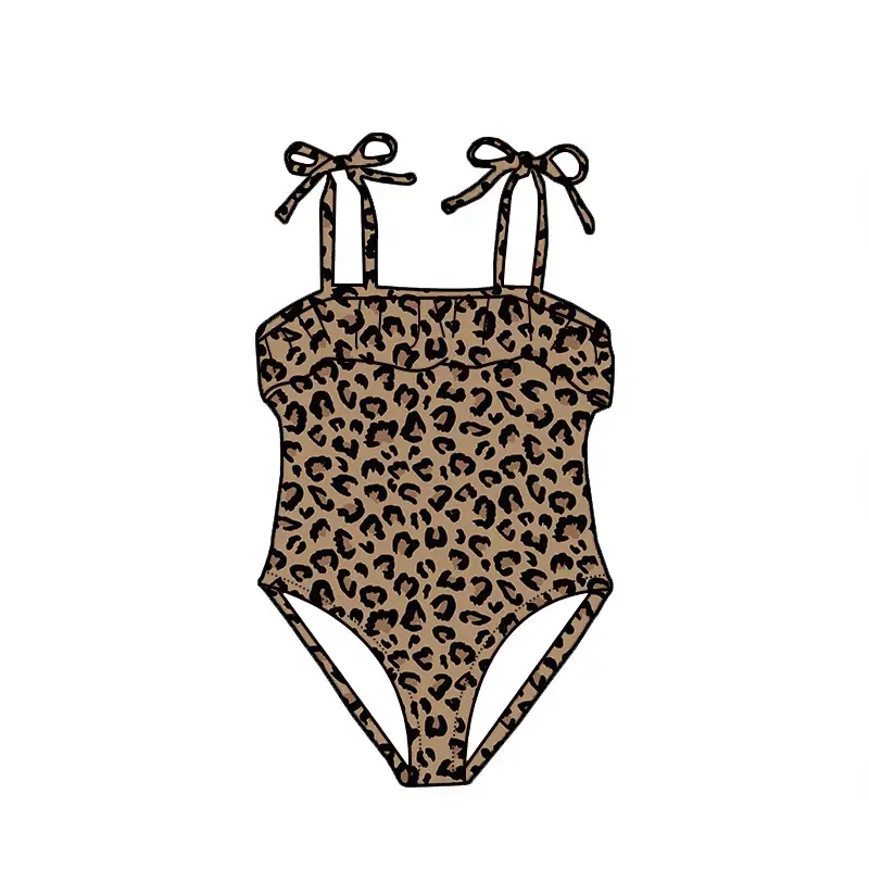

Beach Swimming Clothes Bikini Seersucker Summer Bikini Split Girls Swimsuit Kids Swim Set Baby Girls Bikini