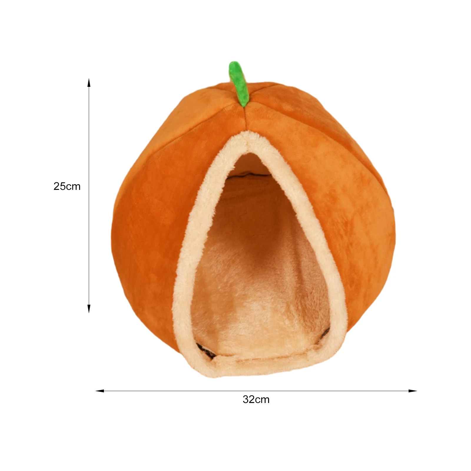 Полузакрытое гнездо для домашних животных, зимний теплый домик для кошек, гнездо для тыквы, домик для кошки, милый домик для домашних животных в юрте, для пуделя, чихуахуа, котенка