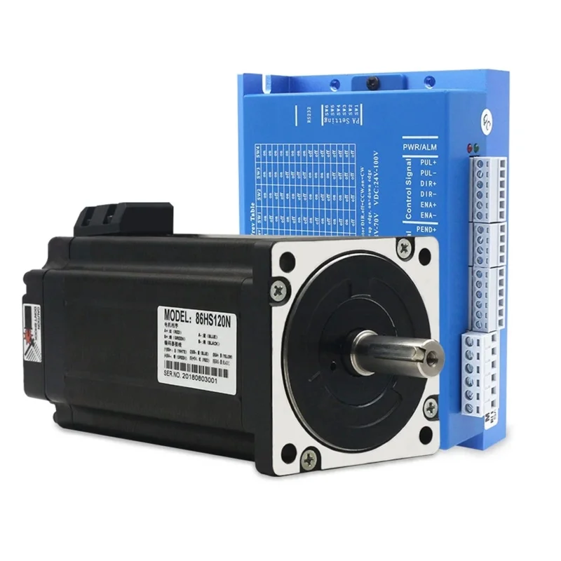 86 High-Speed Closed-Loop Stepper Motor Driver Set 4.5NM 8.5NM 12NM Hybrid Servo HBS 86 H send Three-meter Encoder Cable